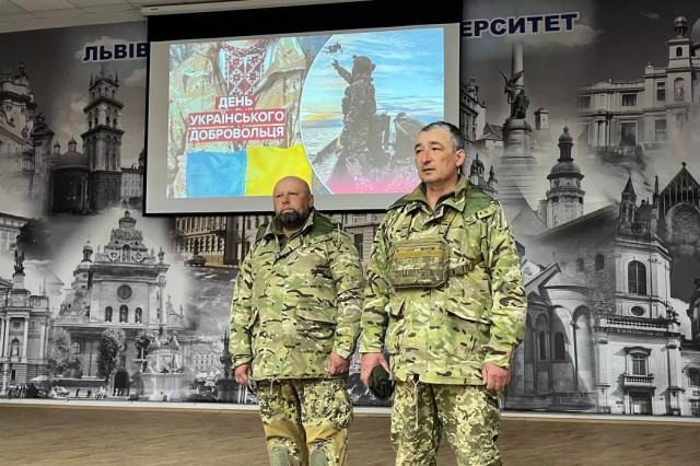У ЛьвДУВС відбулася зустріч із добровольцями російсько-української війни