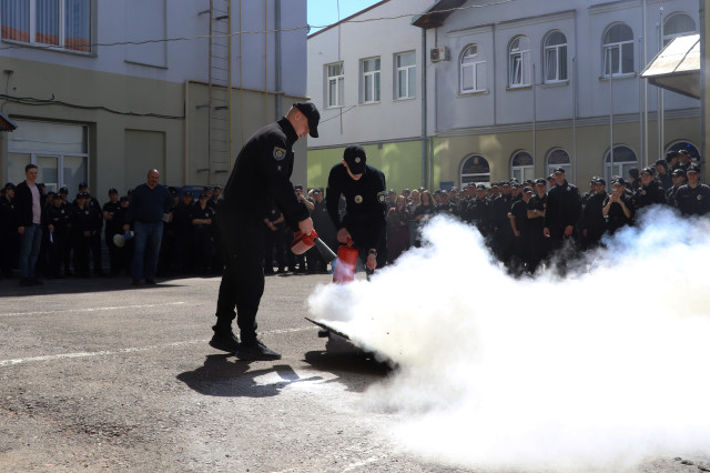 Вихованці та працівники ЛьвДУВС відпрацювали алгоритм дій при виникненні надзвичайних ситуацій