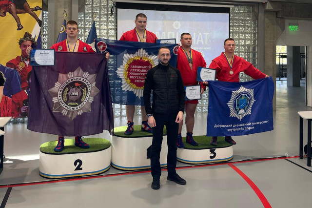 Вихованець ЛьвДУВС виборов «золото» чемпіонату з самбо серед курсантів