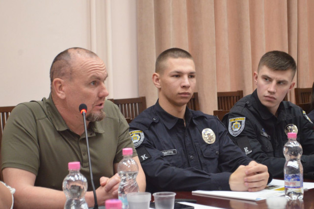 Lviv State University of Internal Affairs cadets joined the panel discussion “Veterans and Youth - a Common Vision of Ukraine's Future”