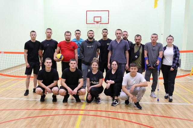 У ЛьвДУВС провели товариський матч для захисників, які проходять реабілітацію