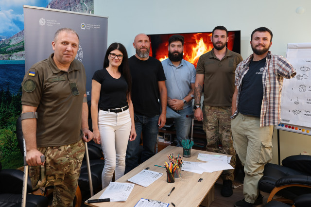 «Долоня ресурсів»: ветерани ЛьвДУВС вчаться відновлювати внутрішні ресурси