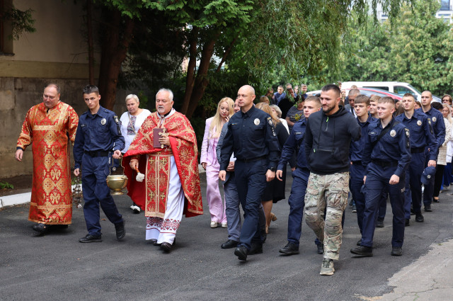 Представники ЛьвДУВС відвідали храм Воздвиження Чесного Хреста з нагоди храмового свята