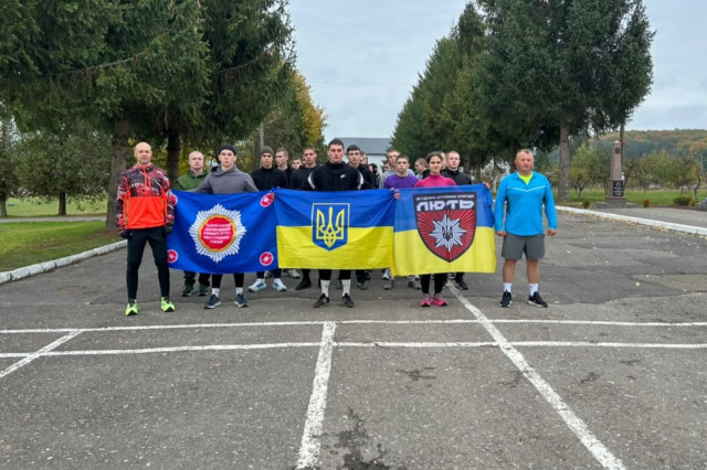 У ЛьвДУВС відбувся забіг, присвячений полеглим бійцям бригади «Лють»