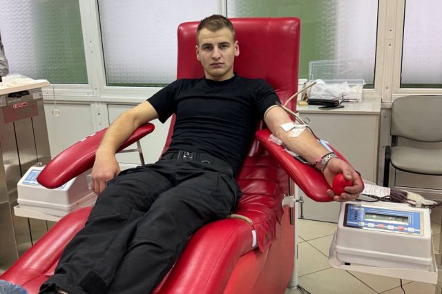 Курсанти ЛьвДУВС стали донорами крові для поранених захисників України